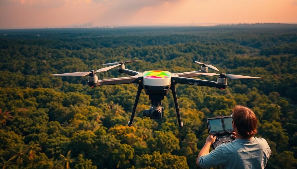 pemantauan kebakaran hutan dengan drone